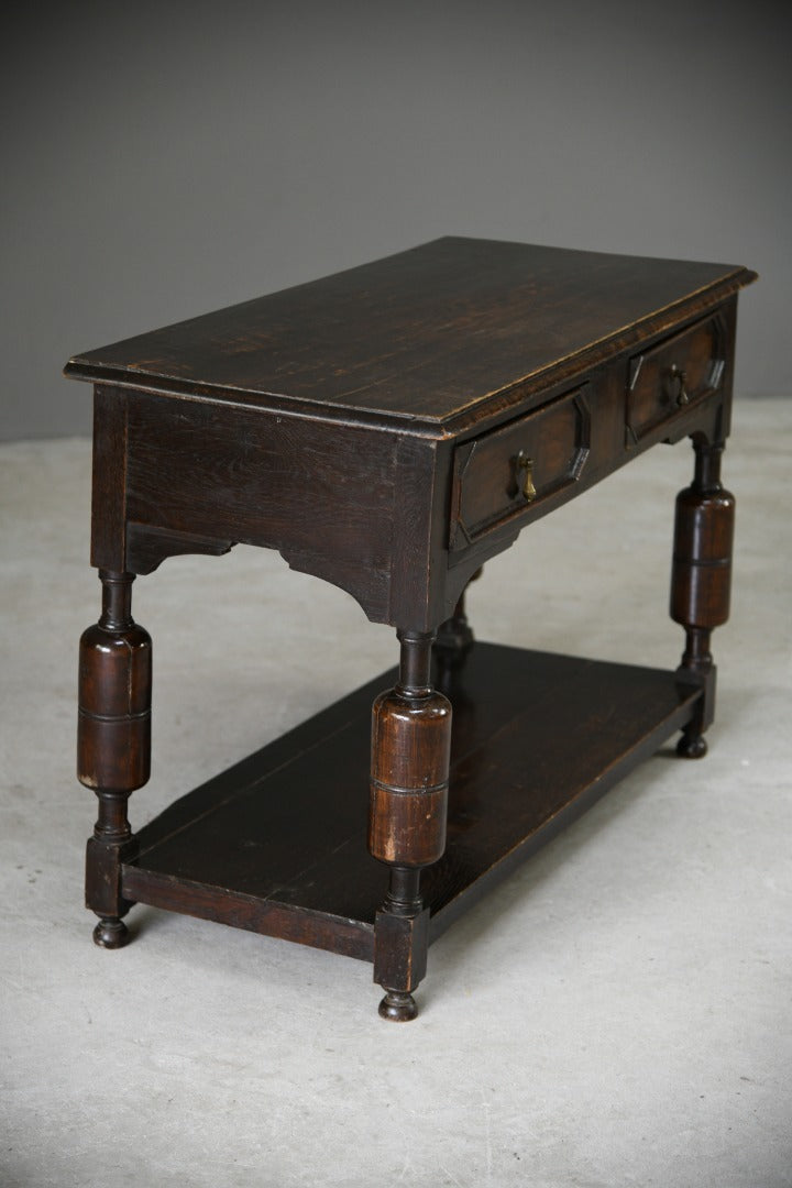 Jacobean Style Oak Side Table