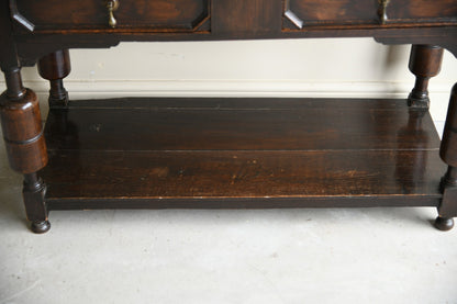 Jacobean Style Oak Side Table