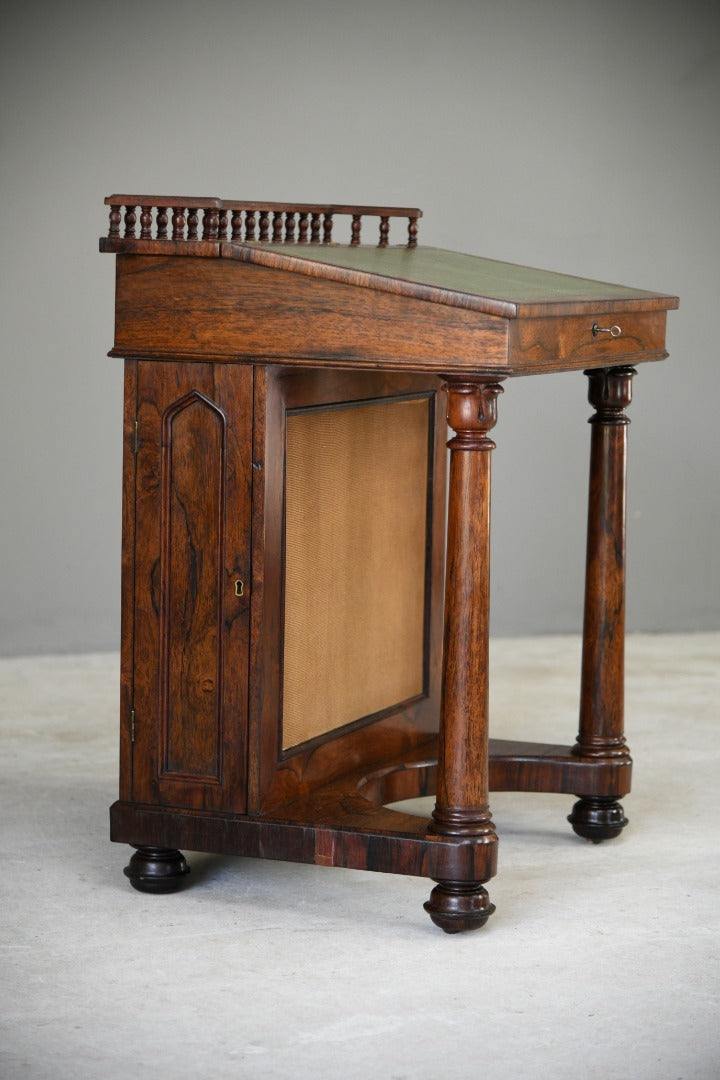 Antique Victorian Rosewood Davenport