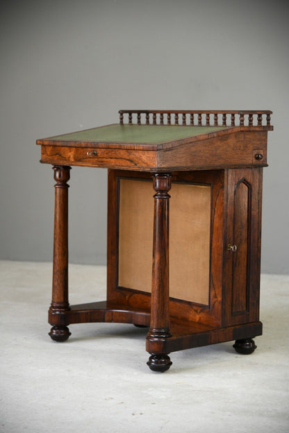 Antique Victorian Rosewood Davenport