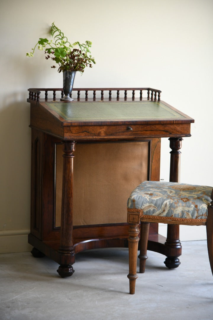 Antique Victorian Rosewood Davenport