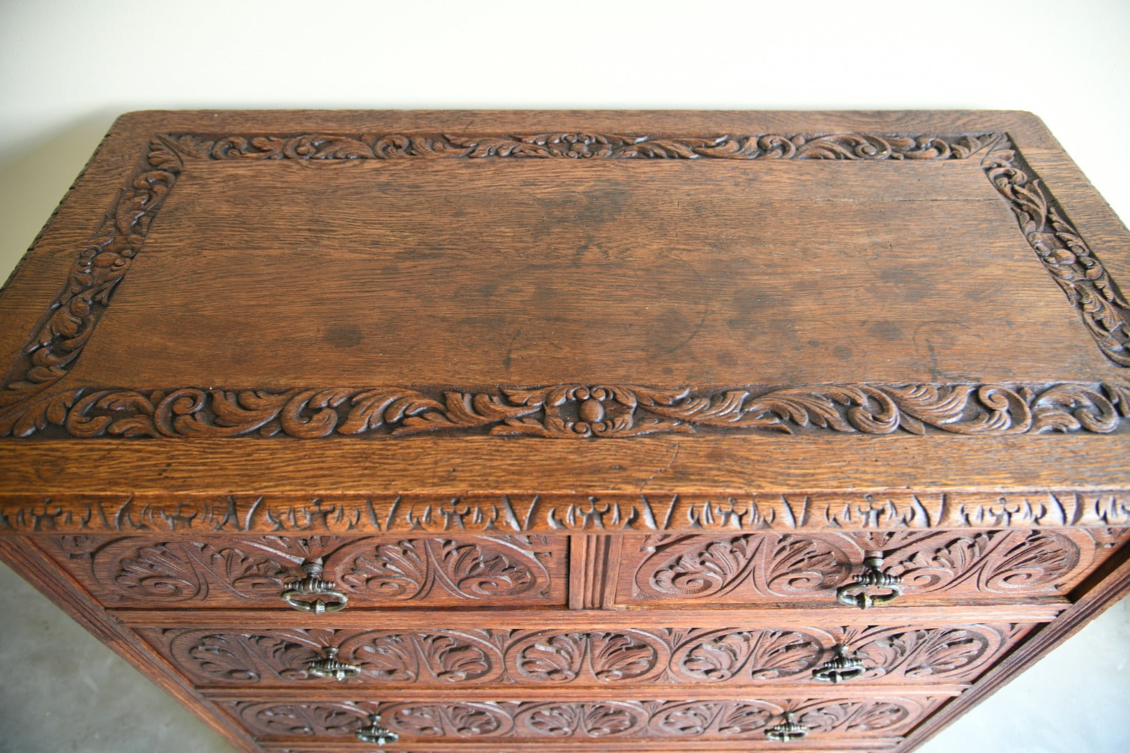 Continental Antique Oak Chest of Drawers