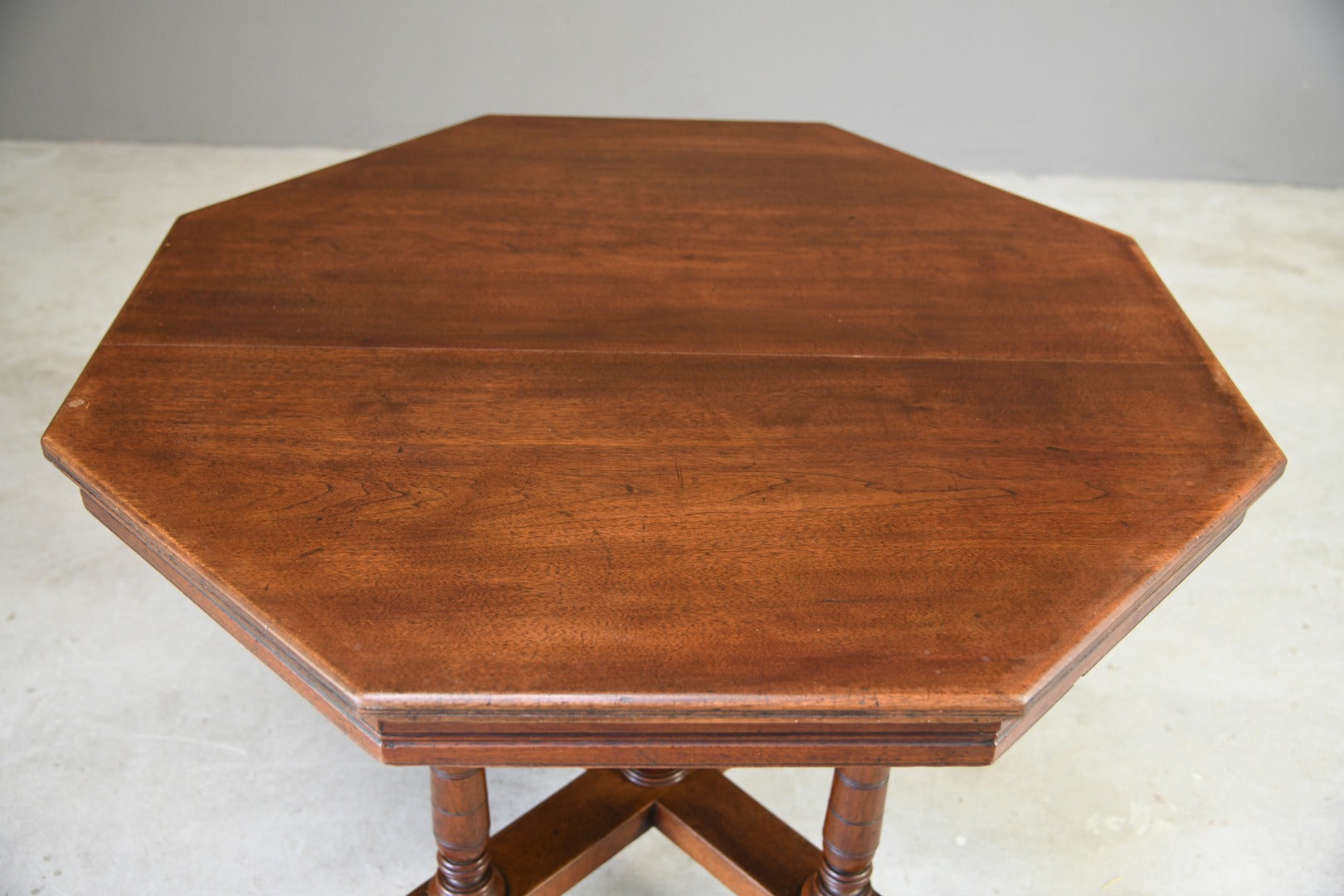 Victorian Walnut Octagonal Table