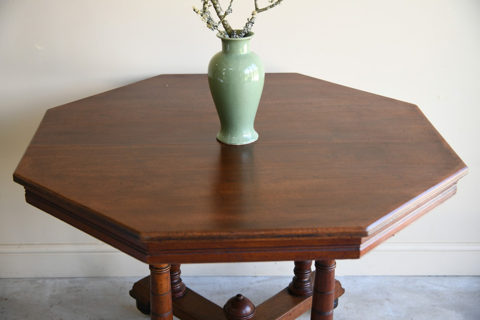 Victorian Walnut Octagonal Table