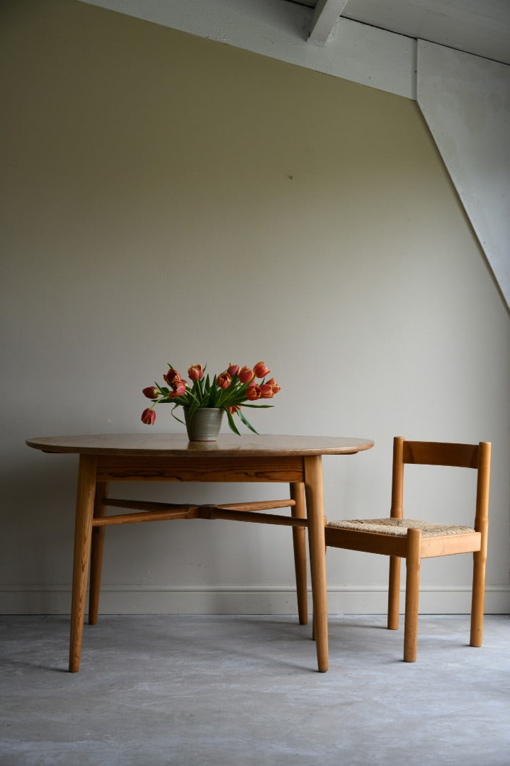 Mid Century Pine Dining Table