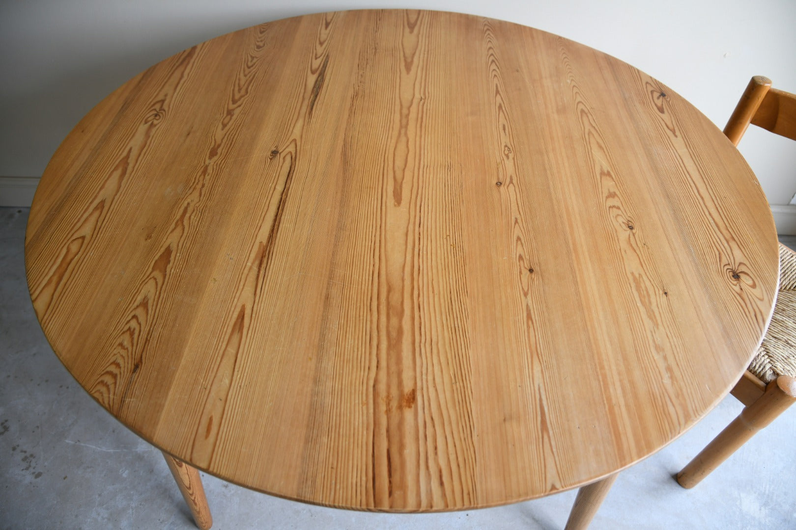 Mid Century Pine Dining Table