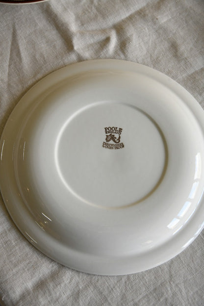 8 Poole Pottery Chestnut Dinner Plates