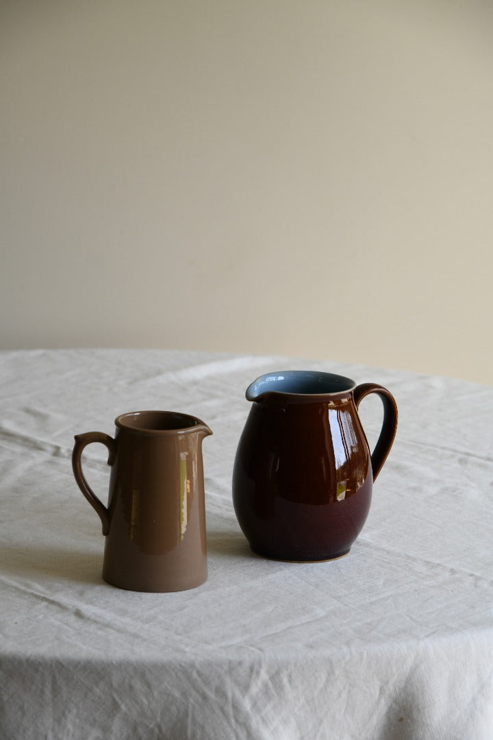 Vintage Brown Kitchen Jugs