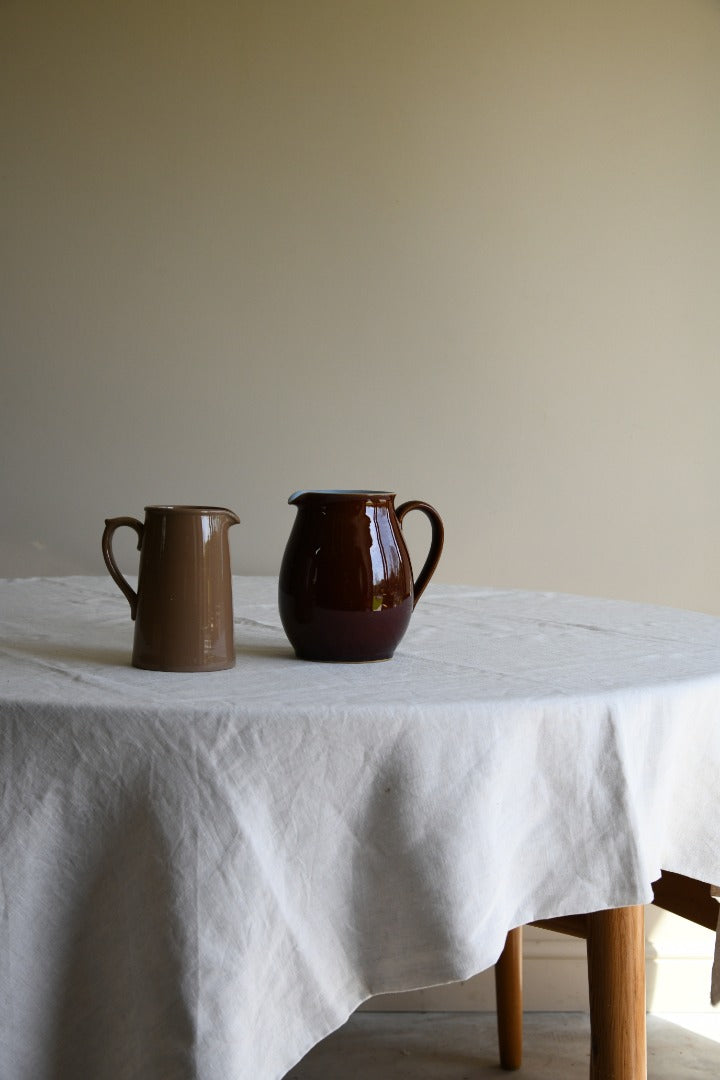 Vintage Brown Kitchen Jugs