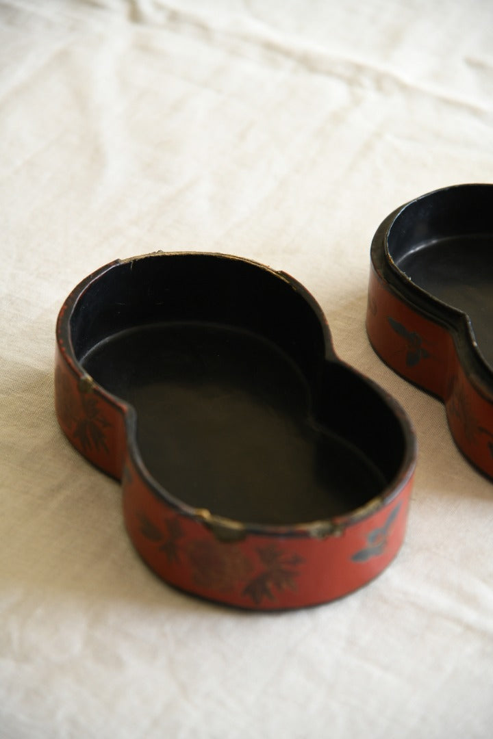 Oriental Red Lacquer Stacking Box