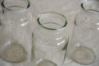 3 Vintage Glass Sweet Jars