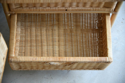 Late 20th Century Bamboo Bedside Tables