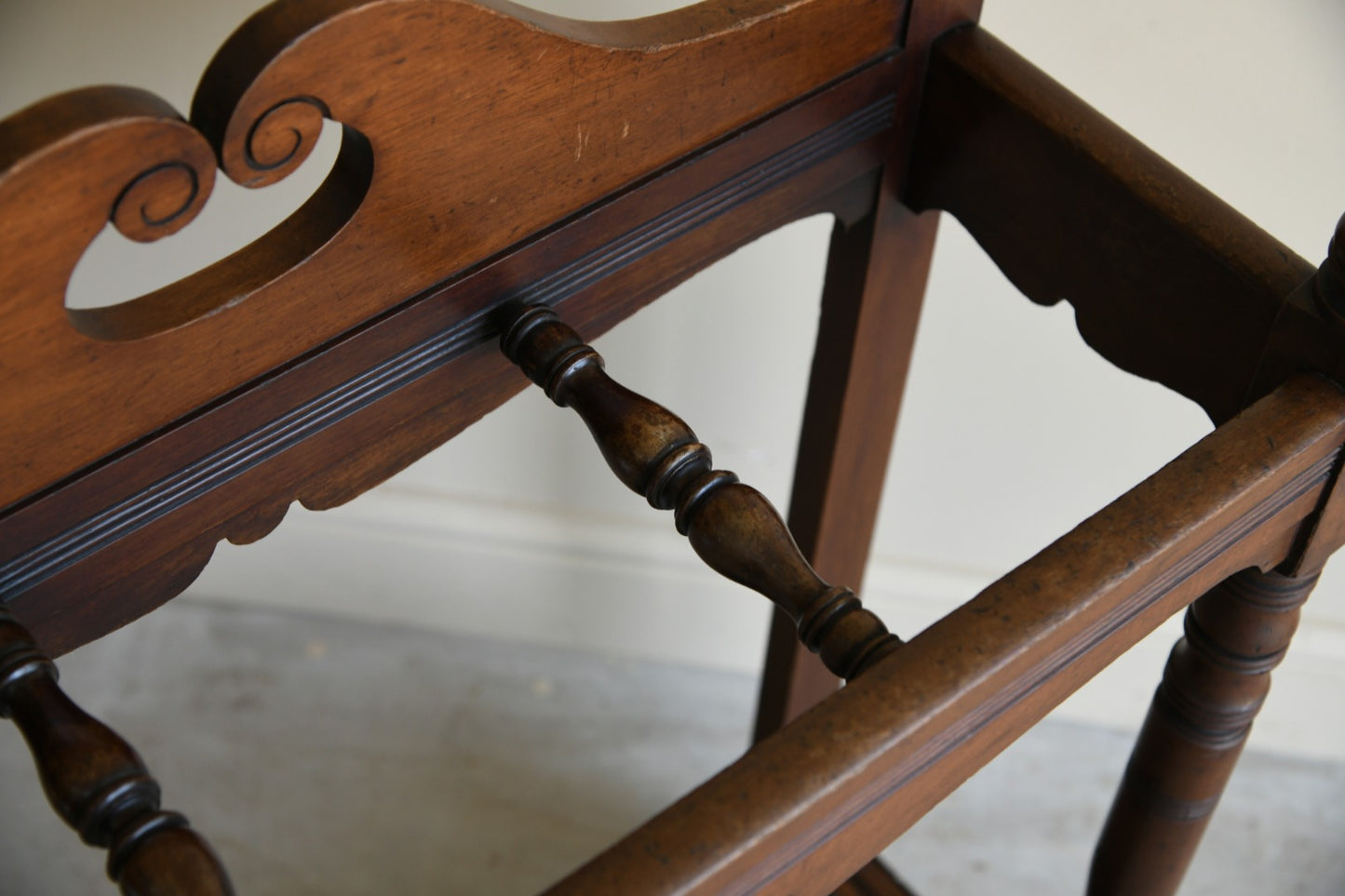 Late Victorian Walnut Stick Stand