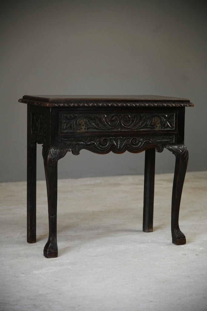 Late 19th Century Continental Oak Side Table
