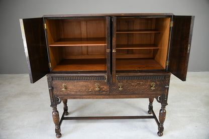 A Gardner & Son Oak Cabinet On Stand