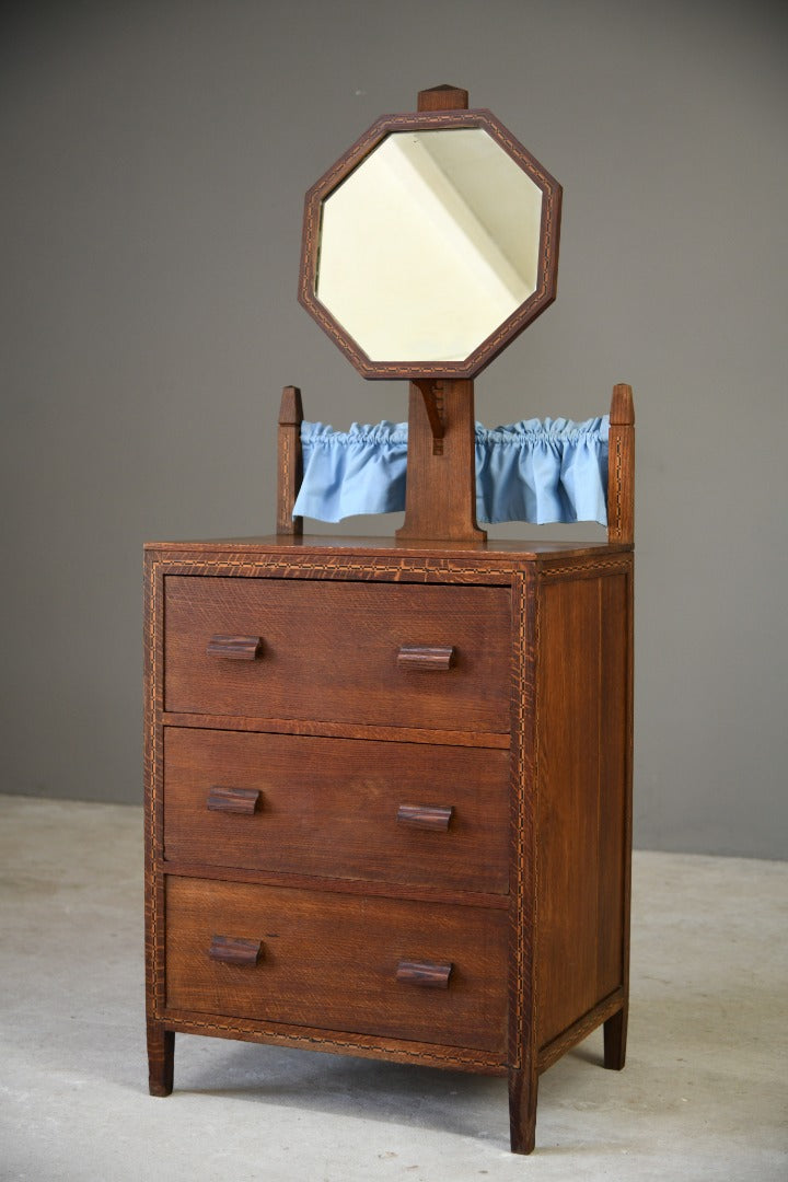 Arts & Crafts Oak Dressing Chest