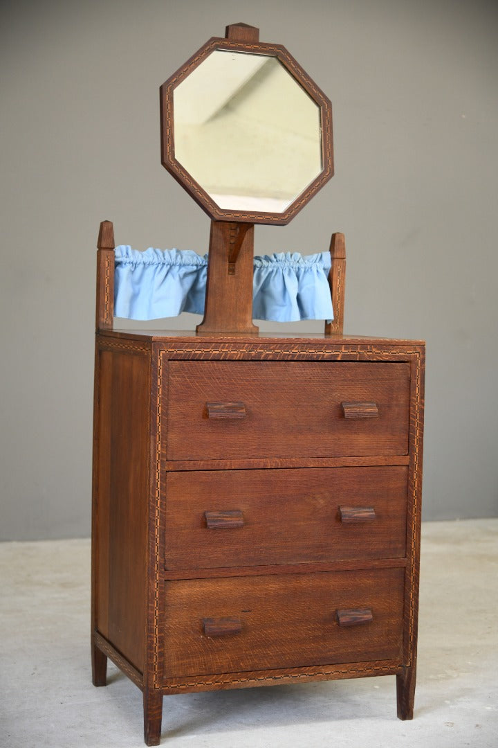 Arts & Crafts Oak Dressing Chest