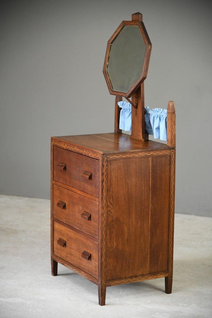 Arts & Crafts Oak Dressing Chest