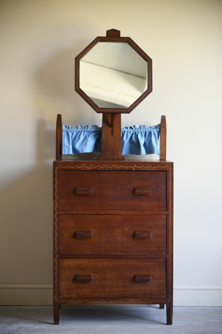 Arts & Crafts Oak Dressing Chest