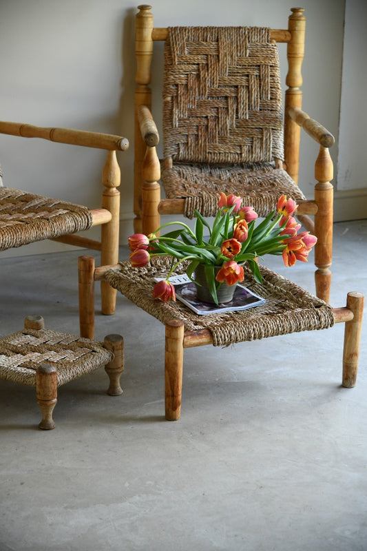 Pair Vintage French Aidrien Audoux & Frida Minet Stools