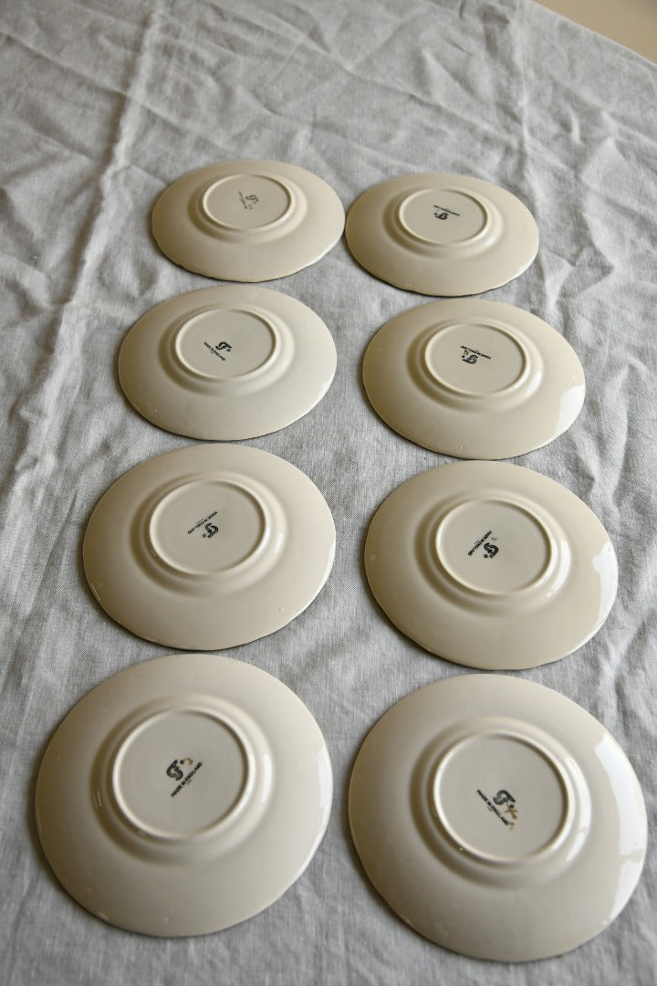 8 Franciscan Desert Rose Tea Plates