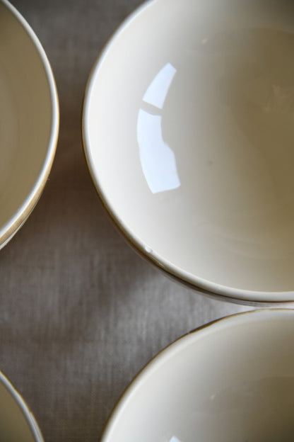 6 Franciscan Rose Cereal Bowls