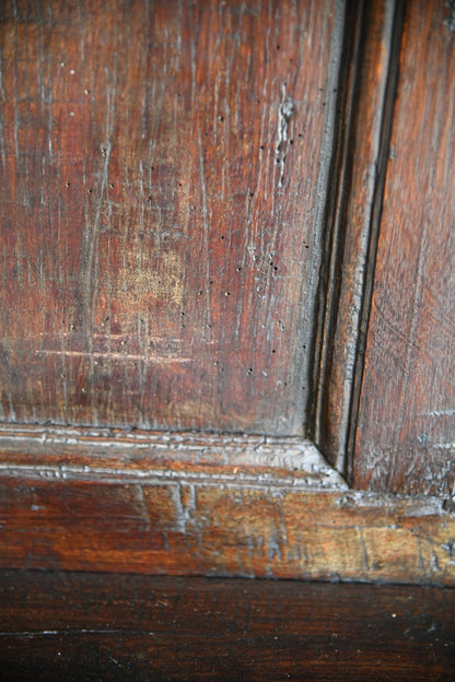 Antique Rustic Oak Plate Rack