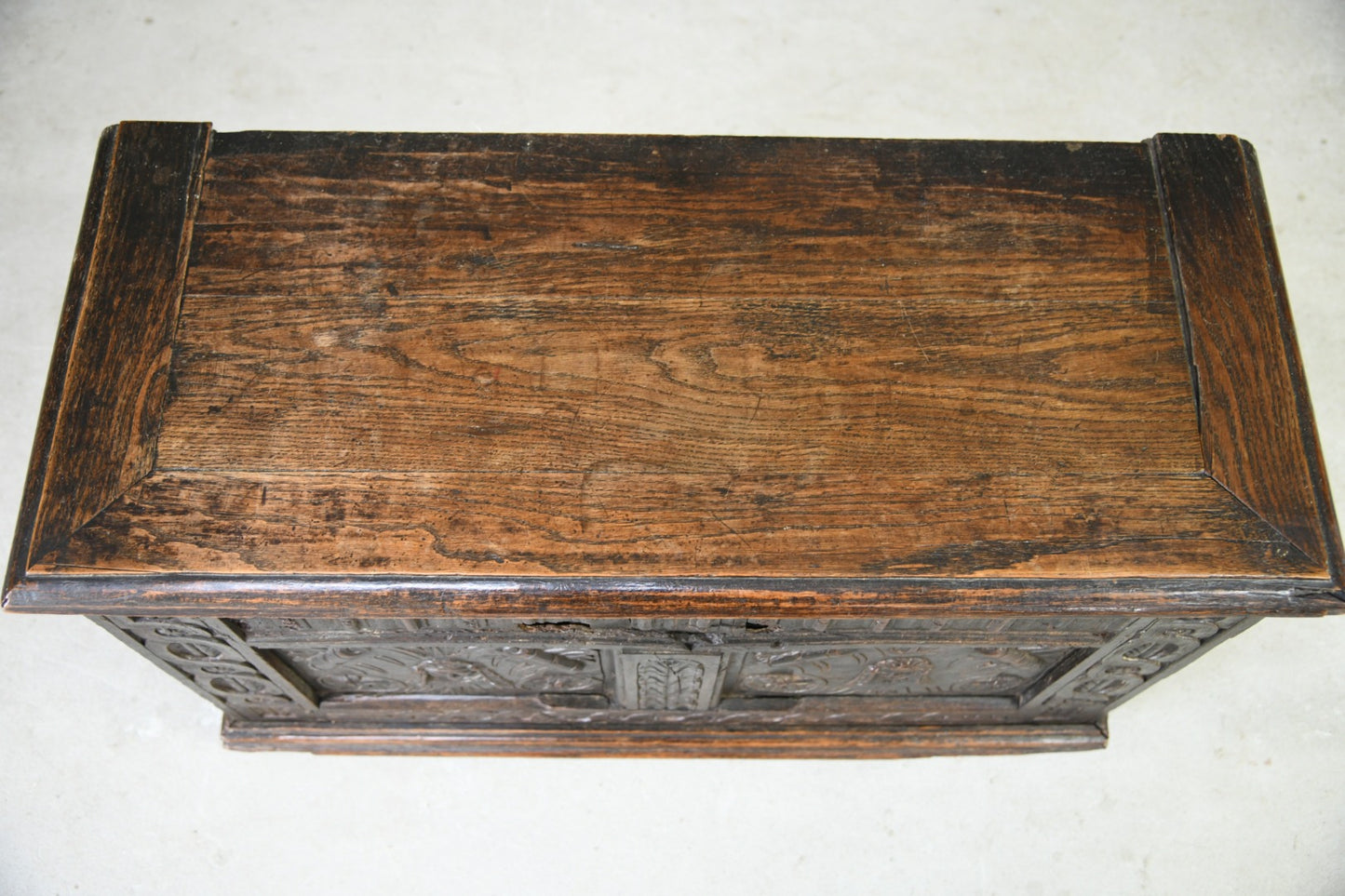 Antique Oak Flemish Chest