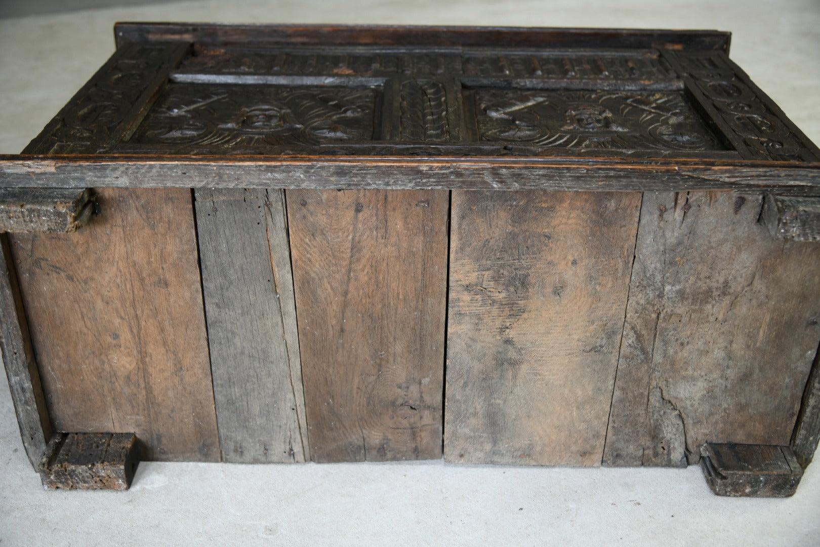 Antique Oak Flemish Chest