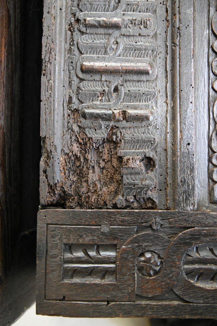 Antique Oak Flemish Chest