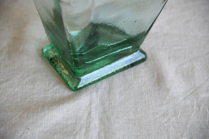 Large Greent Tint Glass Jar Vase