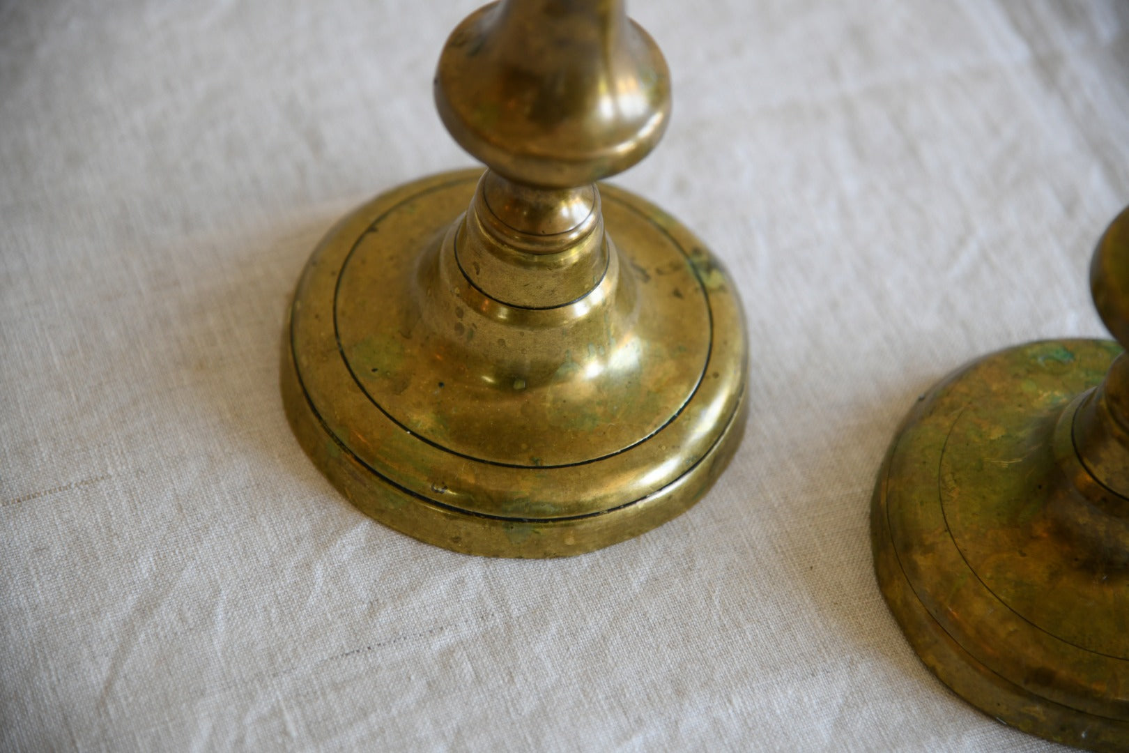 Pair 19th Century Brass Candlesticks