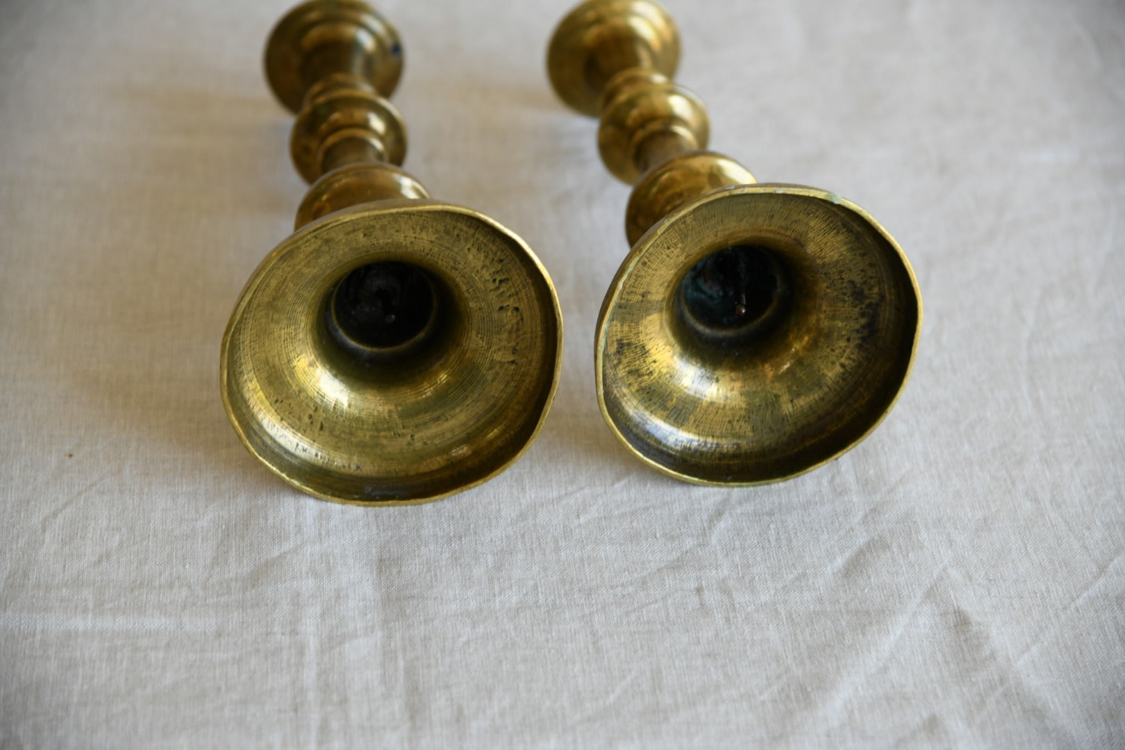 Pair 19th Century Brass Candlesticks