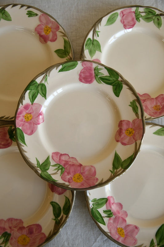 10 Franciscan Desert Rose Side Plates