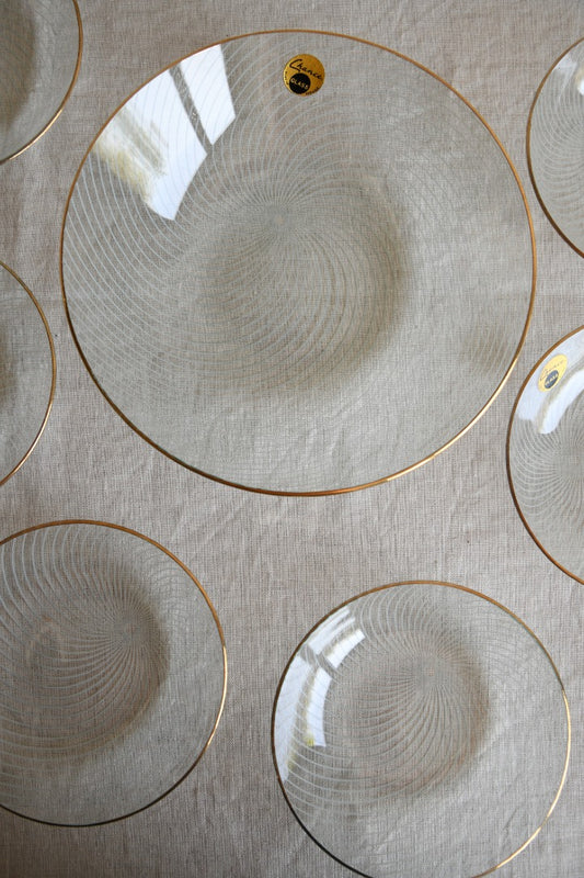 Vintage Chance Glass Dessert Set