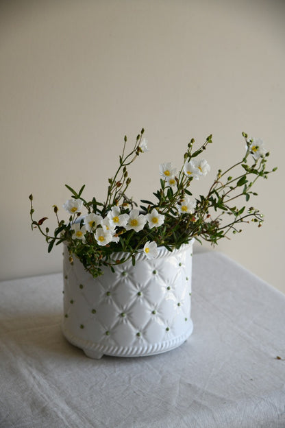 White Ceramic Planter