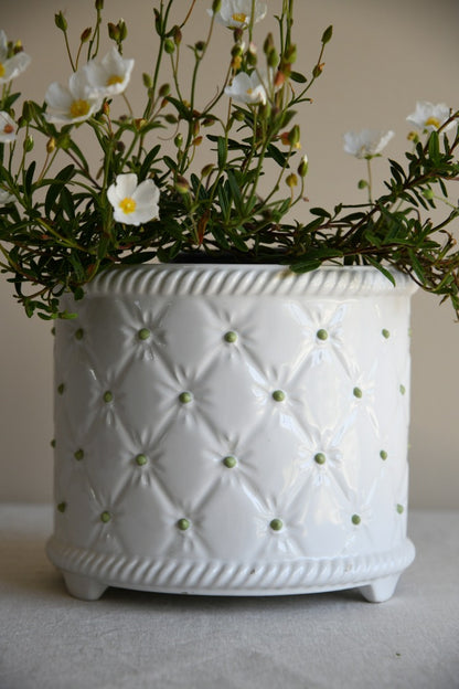 White Ceramic Planter