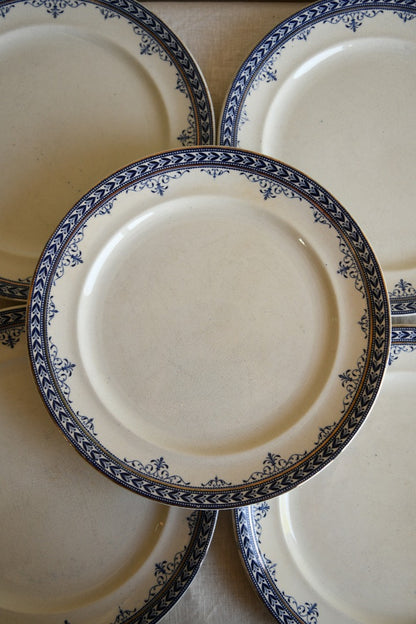 Collection of Victorian Blue Plates