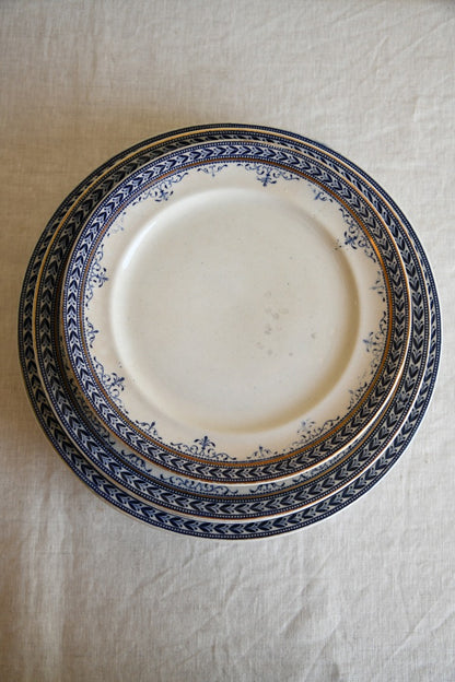 Collection of Victorian Blue Plates