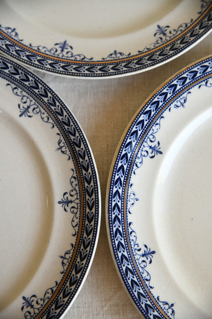 Collection of Victorian Blue Plates