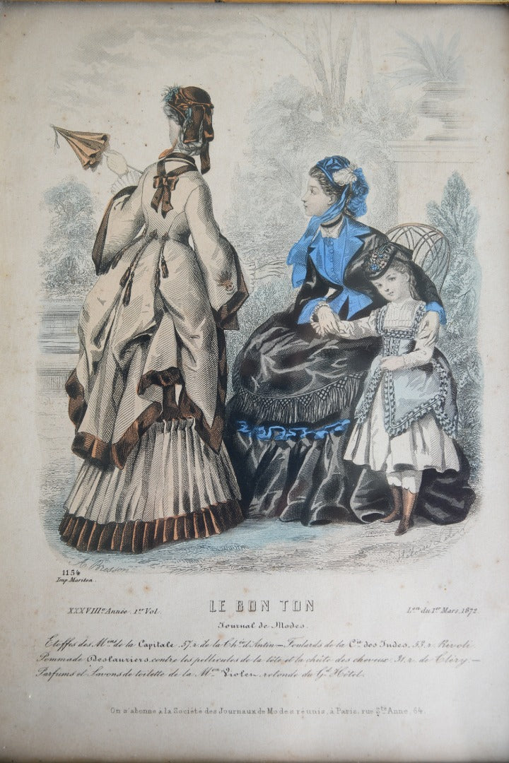 Ladies French Fashion Print