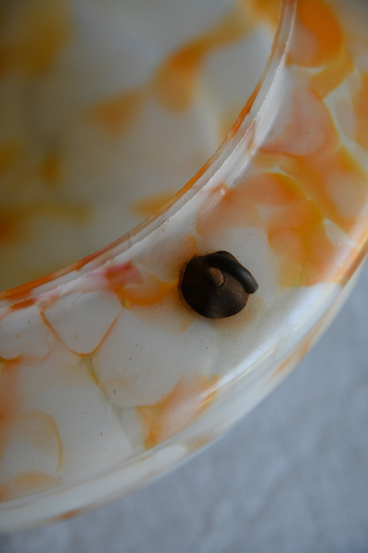 Orange Mottled Glass Fly Catcher