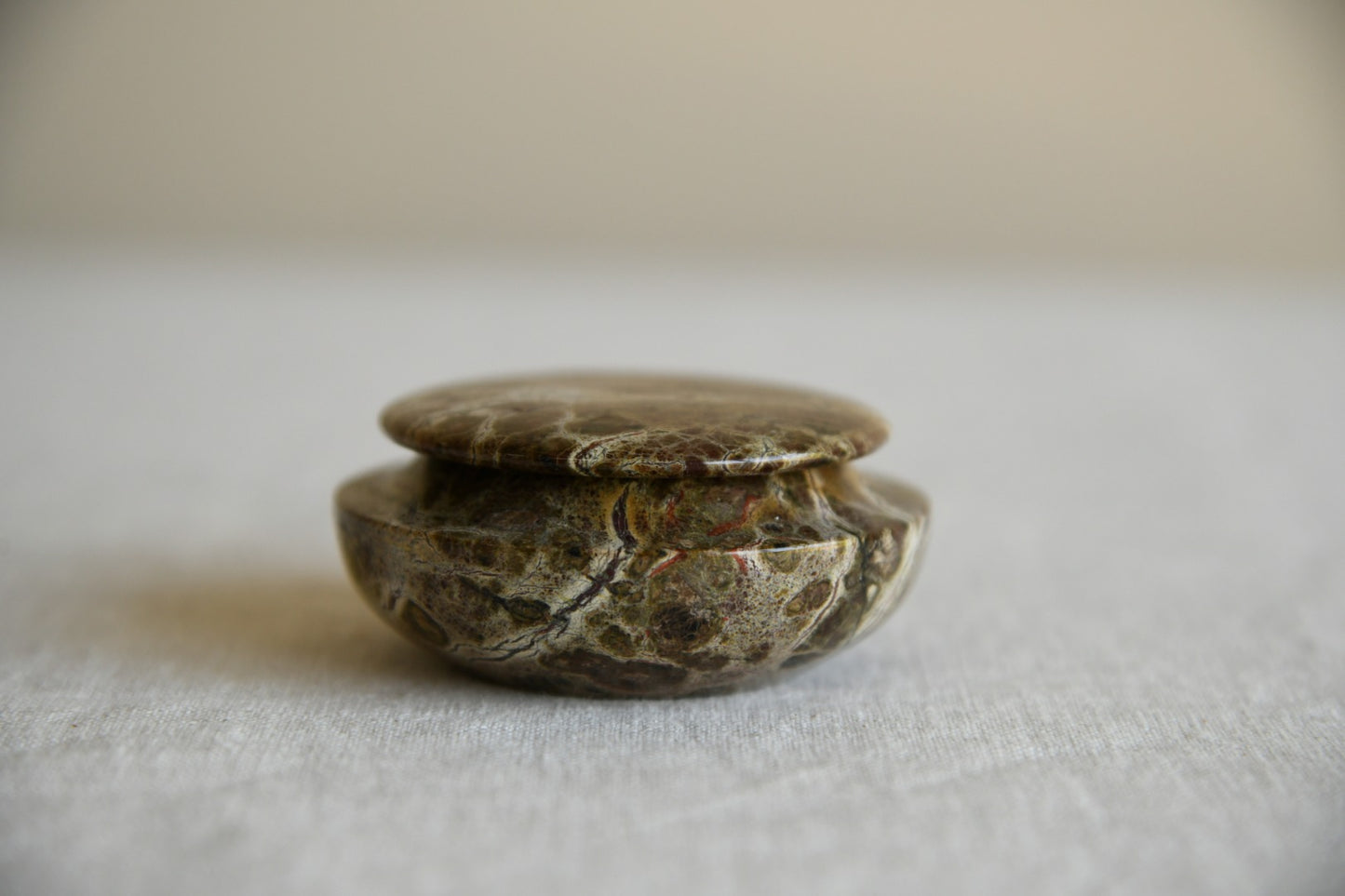 Carved Marble Trinket Pot