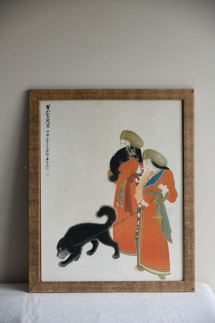 Tibetan Women With Dogs Print