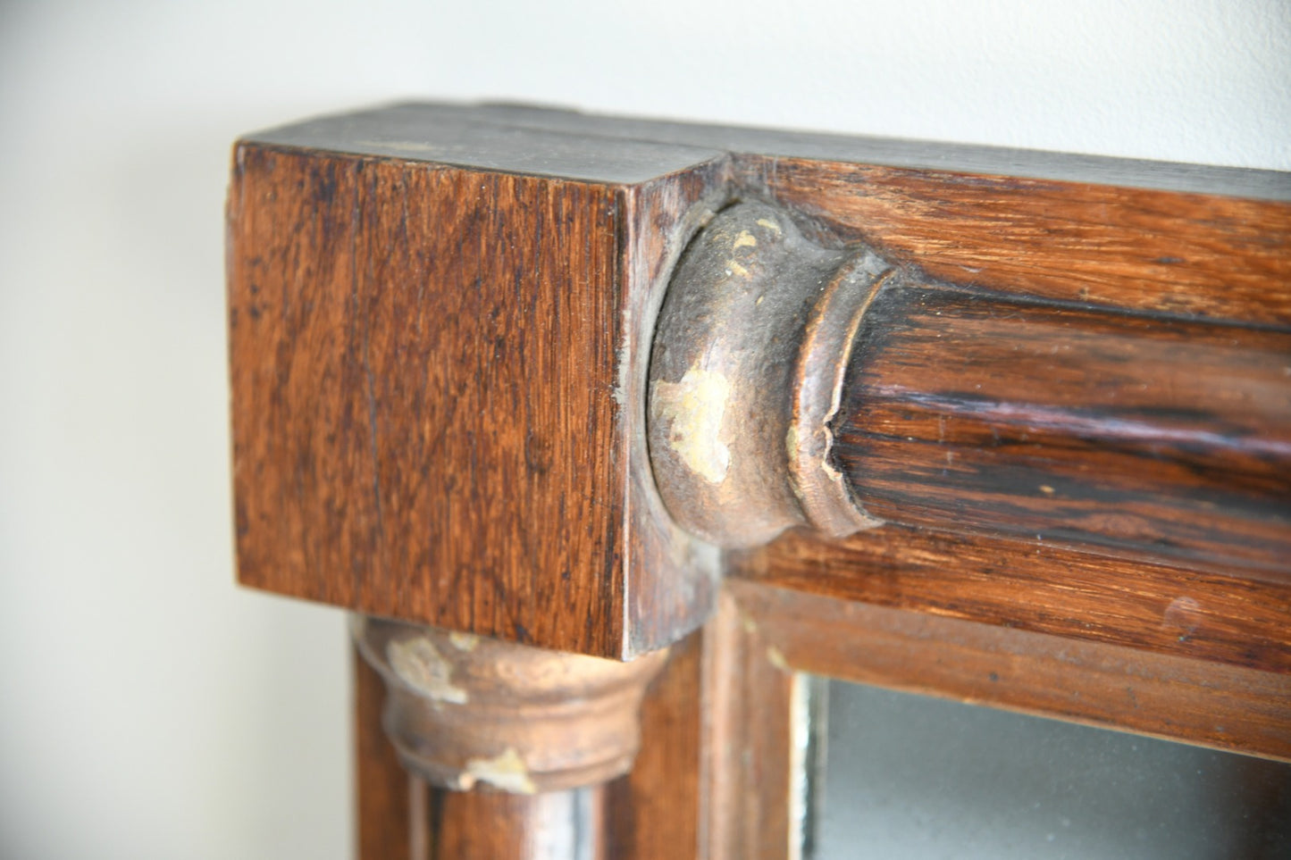 Antique Rosewood Overmantle Mirror