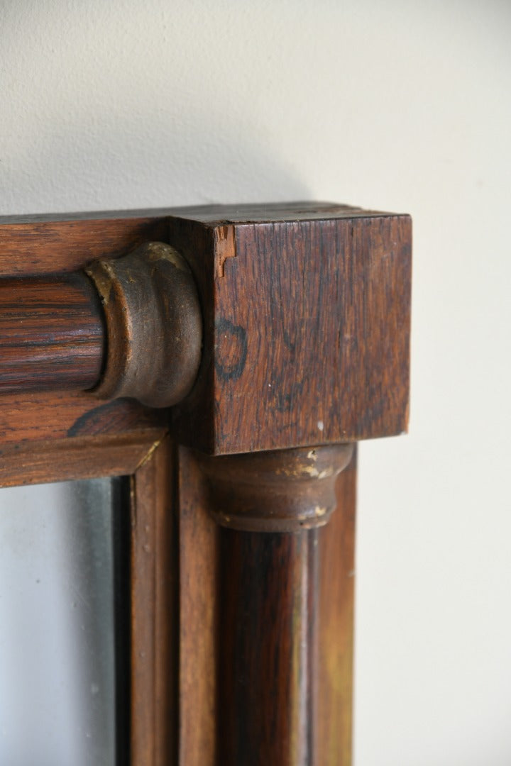 Antique Rosewood Overmantle Mirror