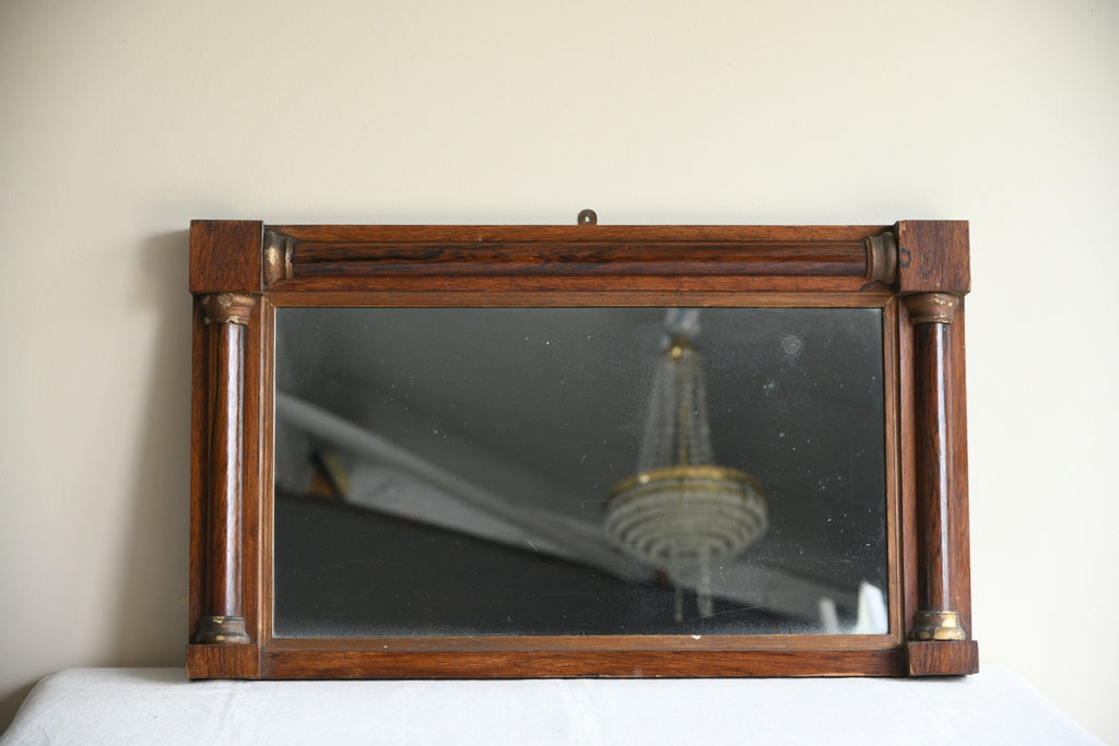 Antique Rosewood Overmantle Mirror