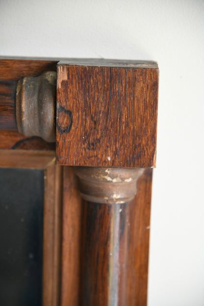 Antique Rosewood Overmantle Mirror