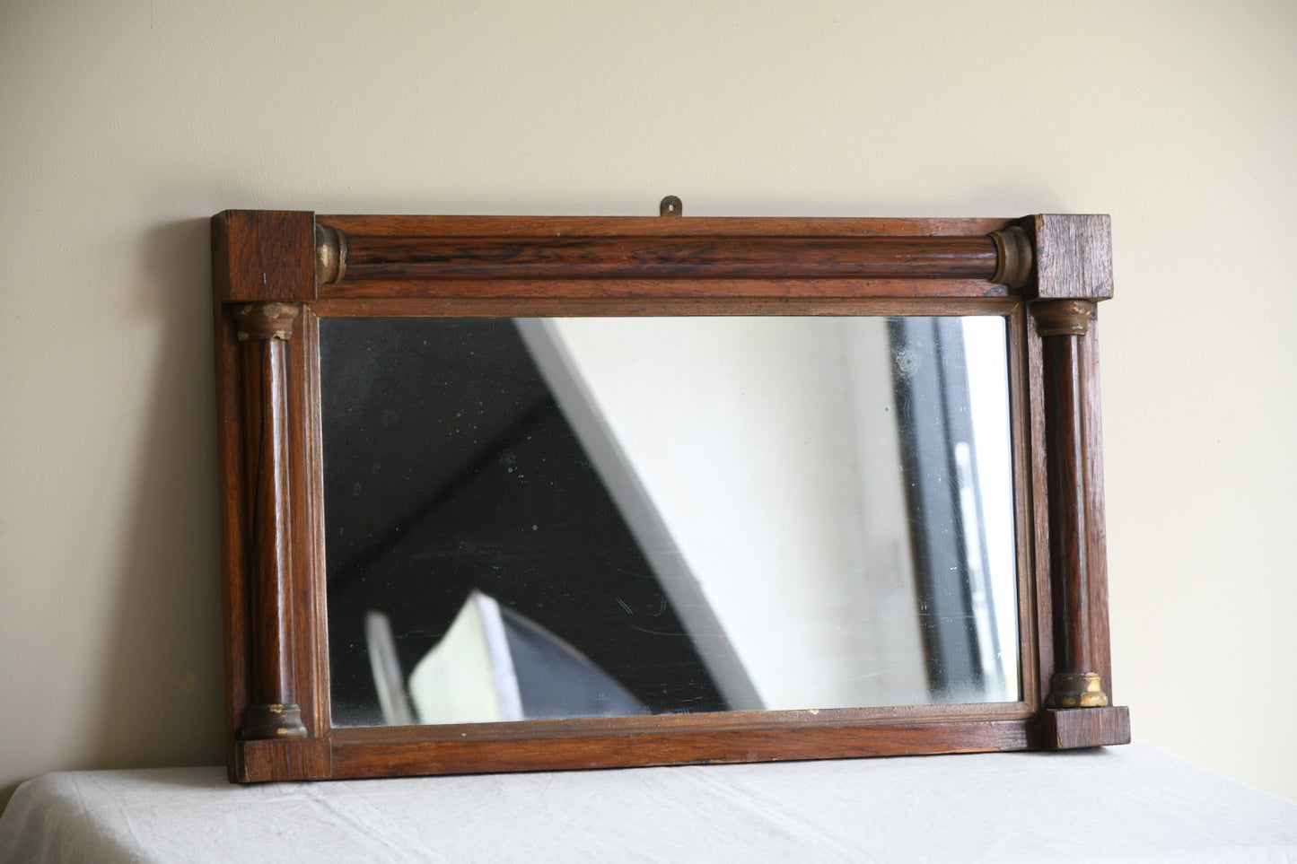 Antique Rosewood Overmantle Mirror