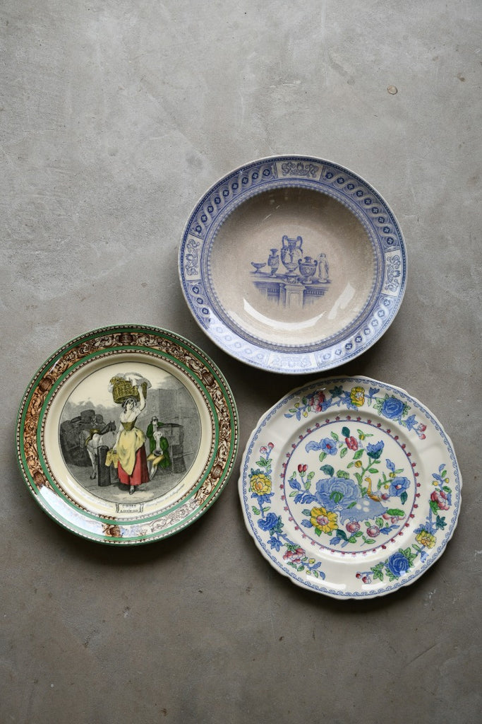 Vintage Plates & Bowl